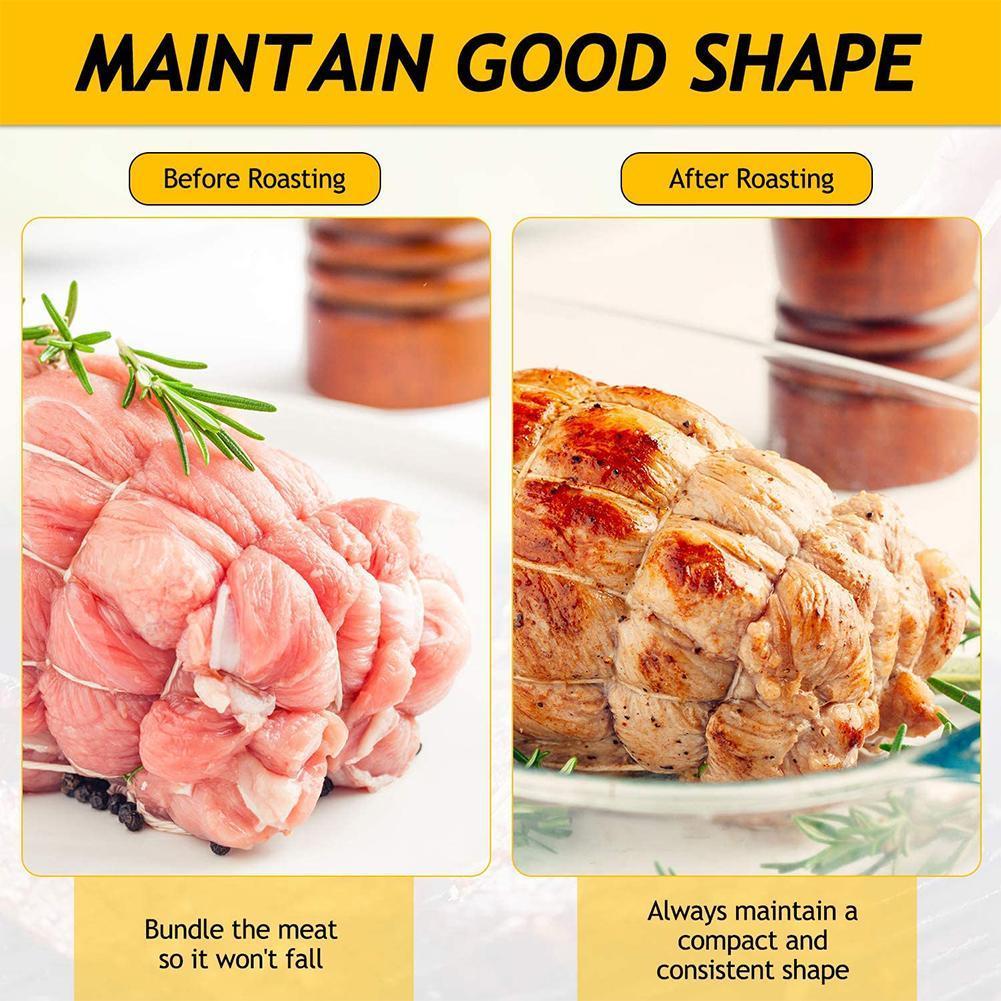 Meal Prep Chef - เชือกผูกเนื้อสำหรับทำอาหาร 70 เมตร เชือกฝ้ายสำหรับเชือกผูกเนื้อ ใช้สำหรับเตรียมเนื้อ ไก่งวง