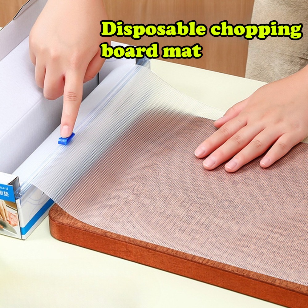 Food Prep Mat - แผ่นรองตัดอาหารแบบใช้แล้วทิ้ง กันลื่น สำหรับหั่นเนื้อ ผลไม้ อาหารเด็ก พกพาสะดวก