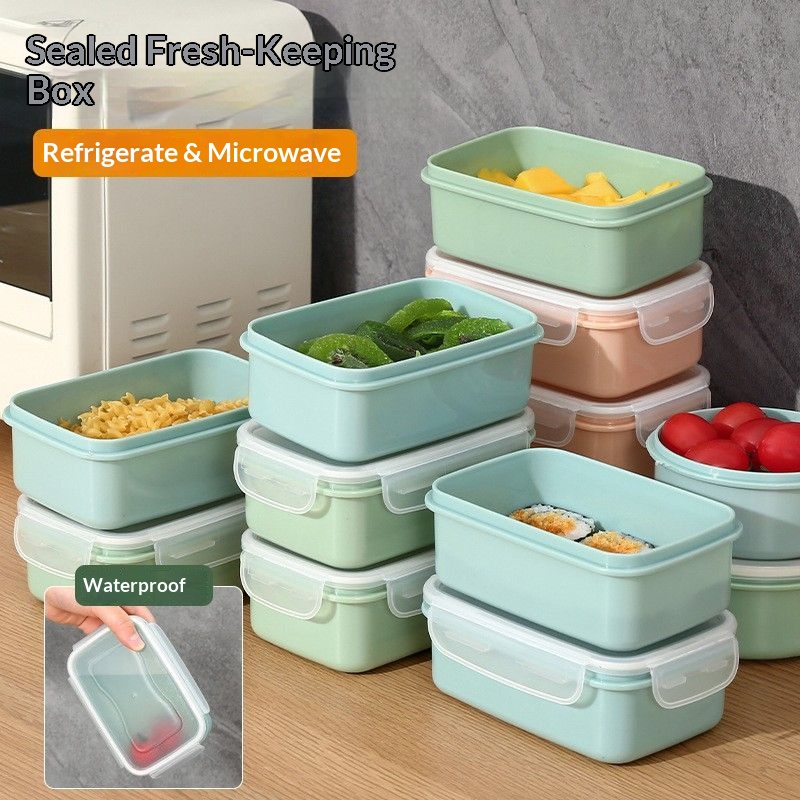 Meal Prep Lunch - กล่องเก็บอาหารสุญญากาศ ปราศจากสาร BPA สามารถวางซ้อนกันได้ ป้องกันการรั่วซึม กล่องใส่อาหารกลางวัน