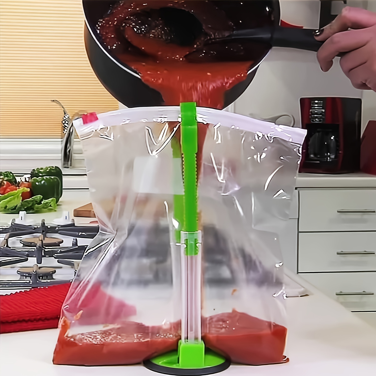 ที่แขวนถุงซิปล็อค พลาสติก ปรับ - Meal Prep Chef บทวิจารณ์และราคา