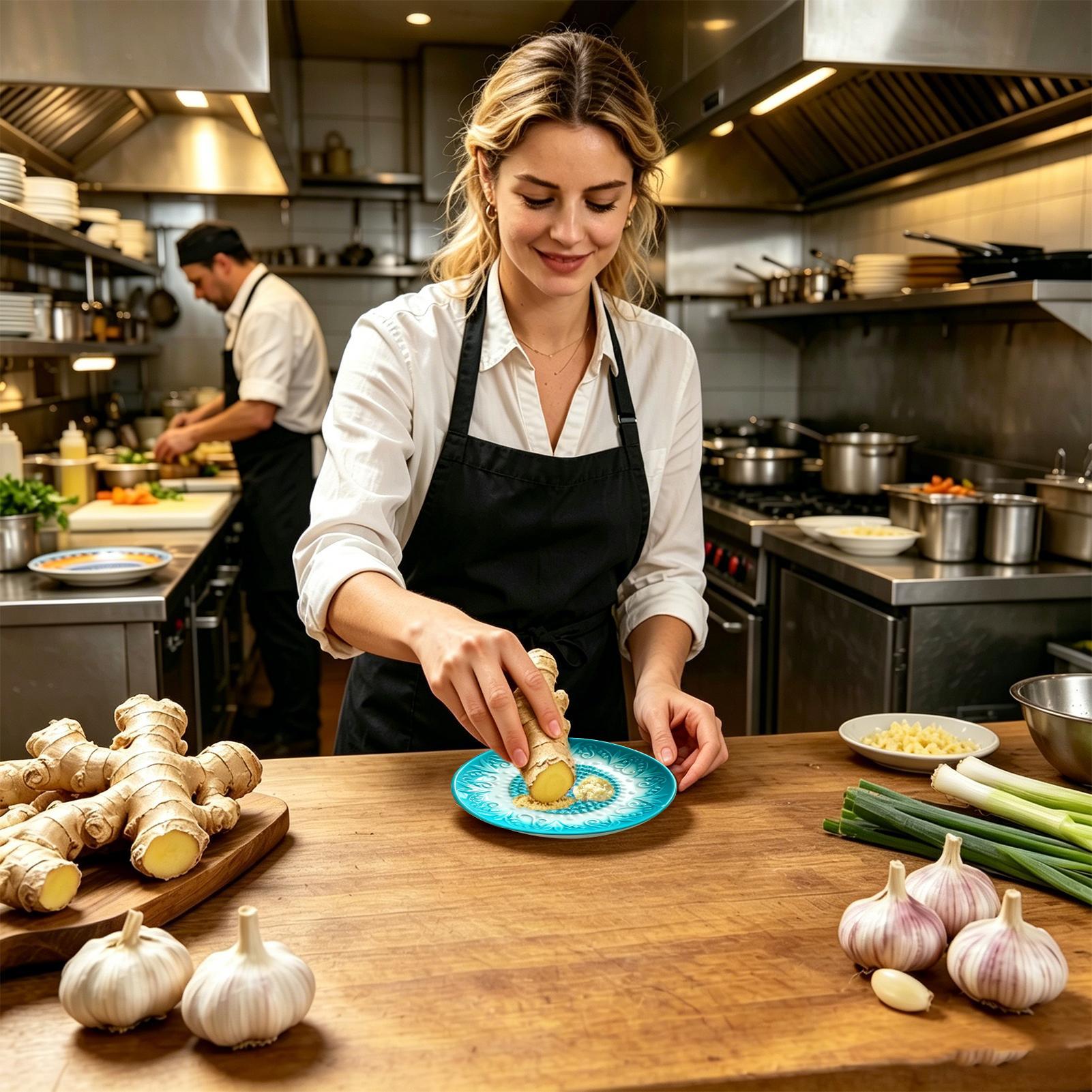 แผ่นขูดกระเทียมเซรามิกแบบมีลาย - Meal Prep Chef บทวิจารณ์และราคา