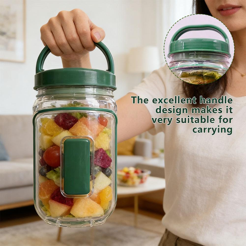กระปุกใส่สลัดแบบพกพาพร้อมส้อมแ - Meal Prep Lunch บทวิจารณ์และราคา