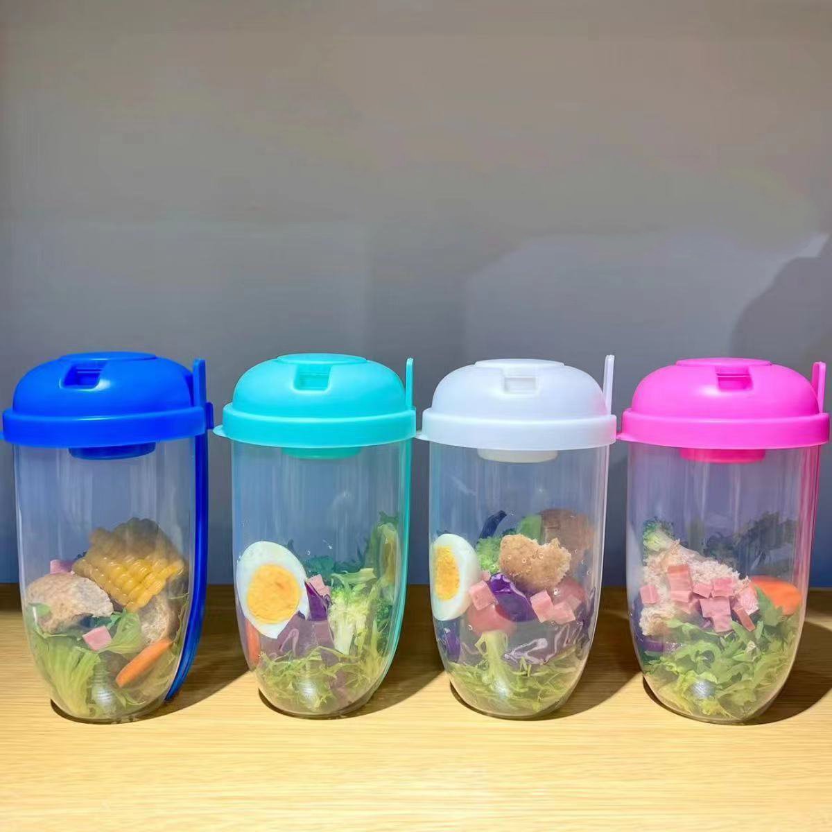 ถ้วยสลัดโยเกิร์ตข้าวโอ๊ตบดแบบพ - Meal Prep Yogurt Containers บทวิจารณ์และราคา