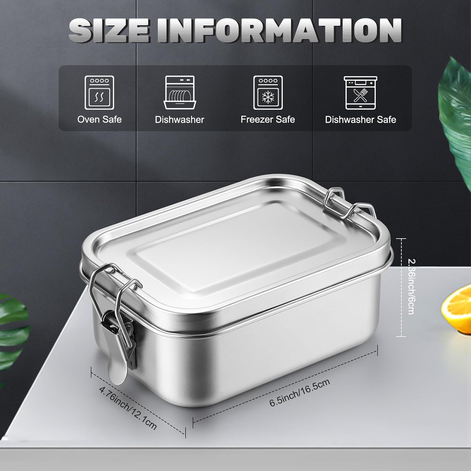 ภาชนะเก็บอาหารสแตนเลสพร้อมฝาปิ - Meal Prep Lunch บทวิจารณ์และราคา
