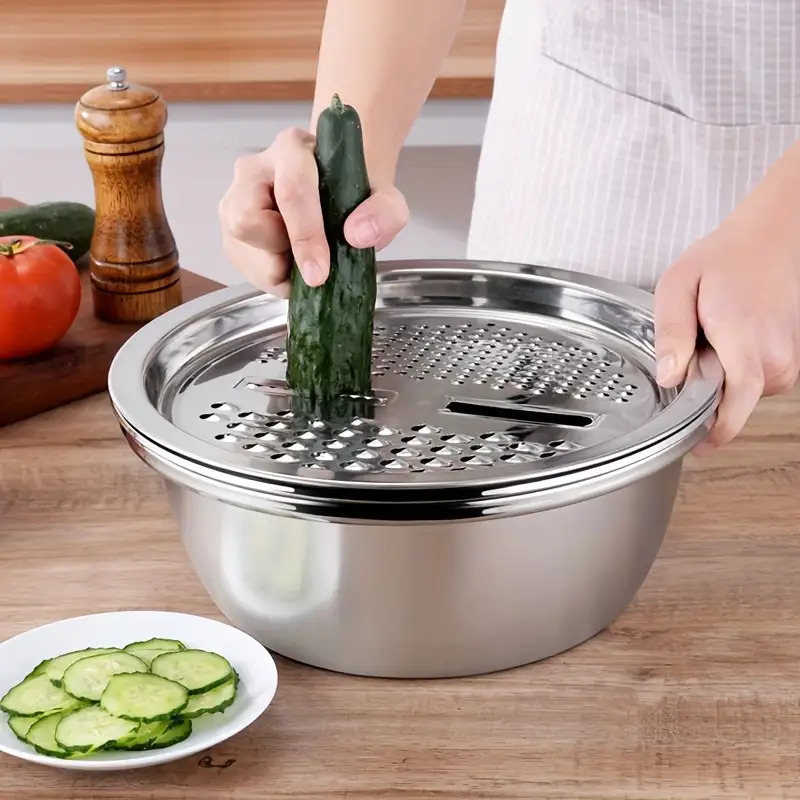 ชุดตะแกรงกรองอาหารสแตนเลส 3 ชิ - Meal Prep Chef บทวิจารณ์และราคา