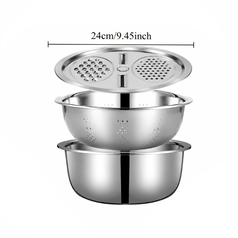 ชุดตะแกรงกรองอาหารสแตนเลส 3 ชิ - Meal Prep Chef บทวิจารณ์และราคา