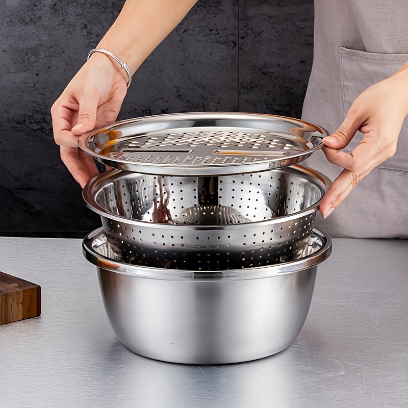 ชุดตะแกรงกรองอาหารสแตนเลส 3 ชิ - Meal Prep Chef บทวิจารณ์และราคา