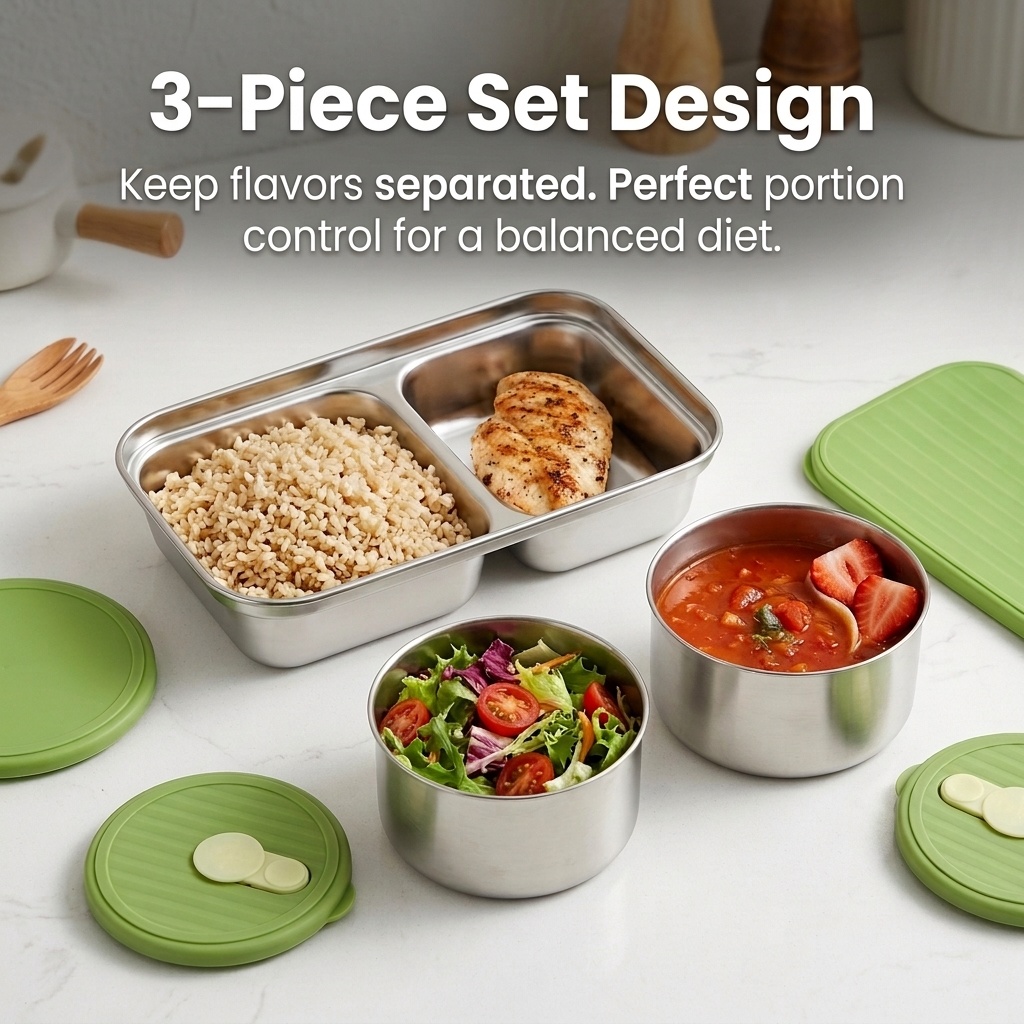 กล่องเบนโตะสแตนเลส 304 ใช้กับไ - Meal Prep Meal Ideas บทวิจารณ์และราคา