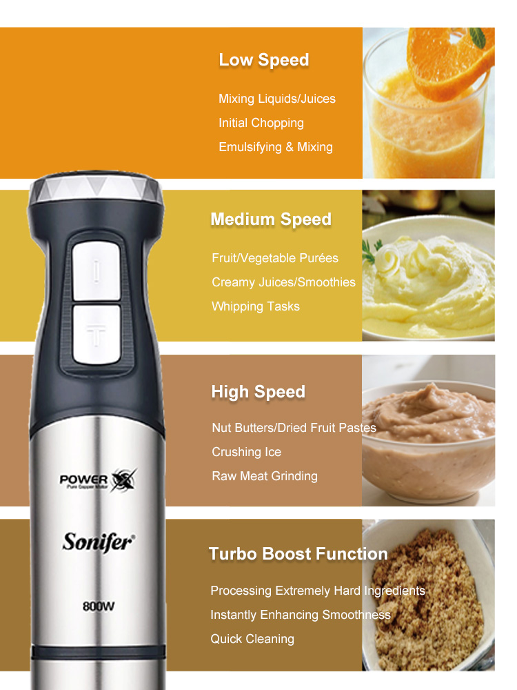 เครื่องปั่นมือถือ Sonifer SF-8 - Meal Prep Smoothies บทวิจารณ์และราคา