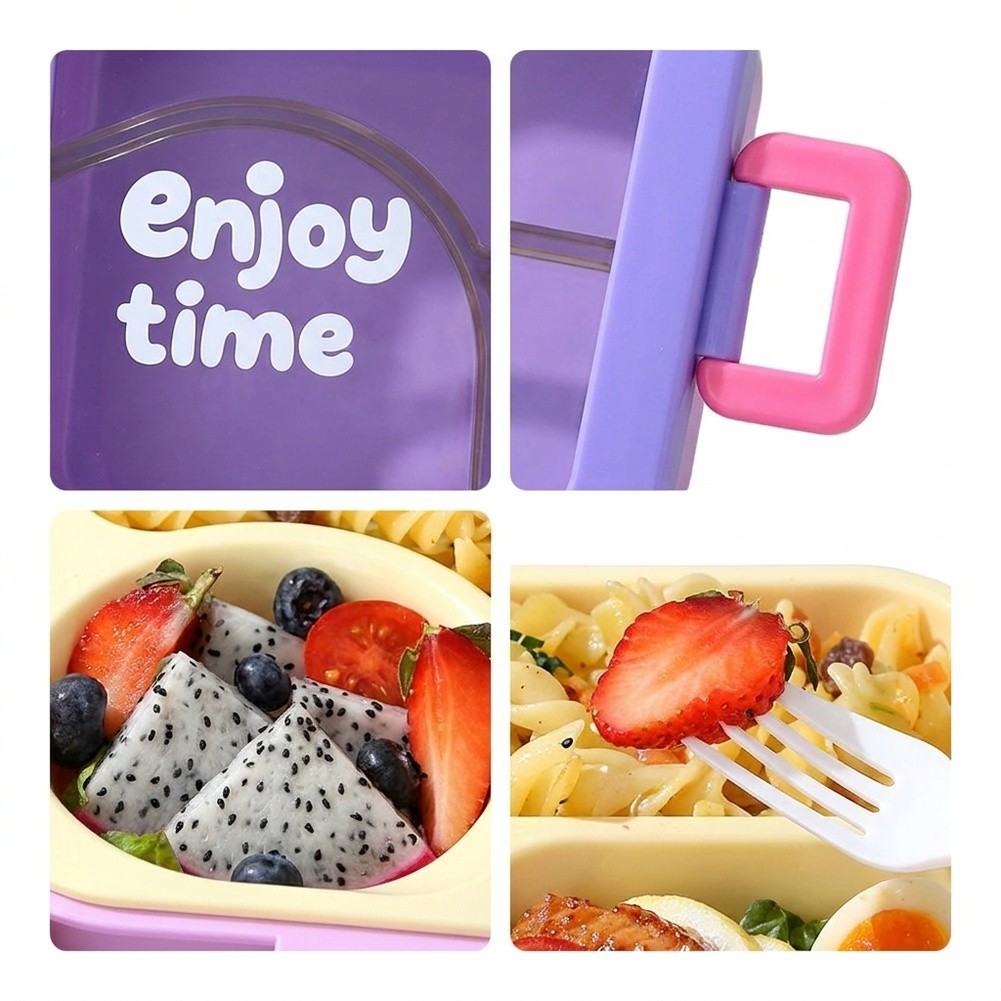 กล่องอาหารสแตนเลส 3 ช่อง ป้องก - Meal Prep Lunch บทวิจารณ์และราคา