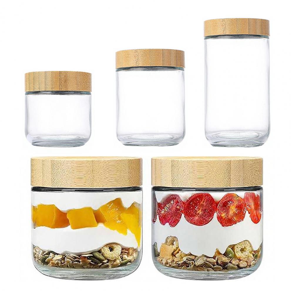 ขวดแก้วเก็บอาหารในครัว 4 ชิ้น  - Meal Prep Overnight Oats บทวิจารณ์และราคา