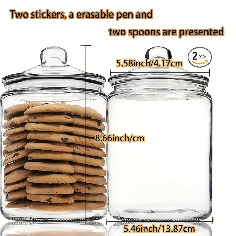 โหลแก้วสำหรับเก็บของในครัว 2 ช - Glass Container Set บทวิจารณ์และราคา