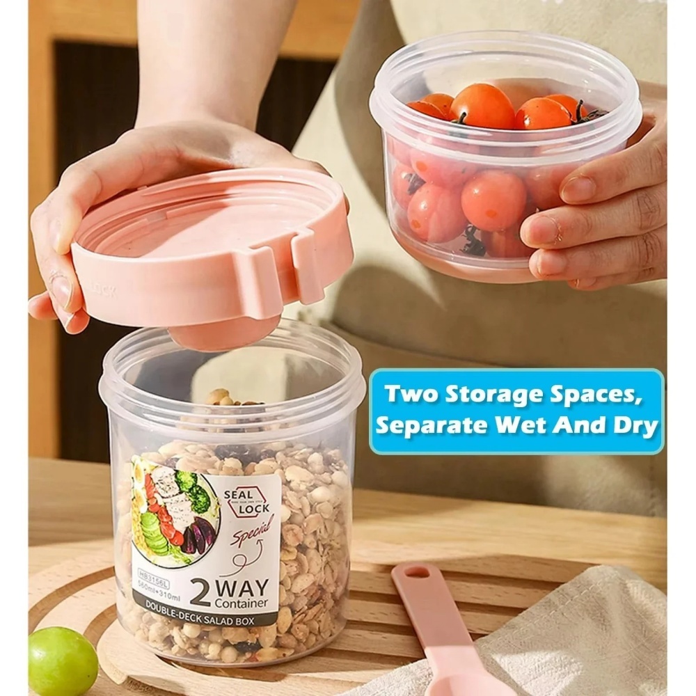 ถ้วยสลัดพกพา ถ้วยอาหารเช้า ถ้ว - Meal Prep Yogurt Containers บทวิจารณ์และราคา