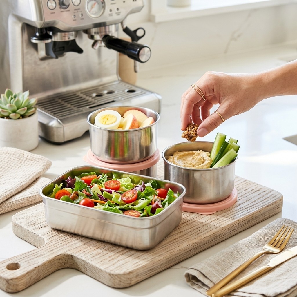 กล่องอาหารกลางวันสแตนเลส 304 ใ - Meal Prep Lunch บทวิจารณ์และราคา