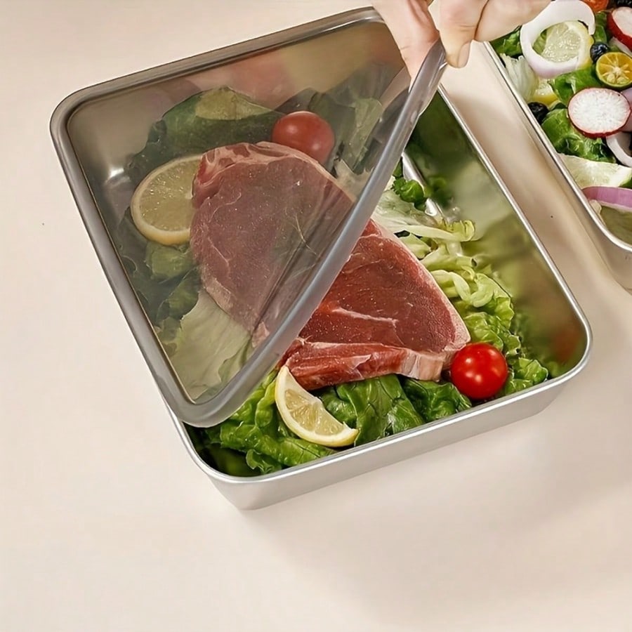 ชุดภาชนะเก็บอาหารสแตนเลส 6 ชิ้ - Meal Prep Box บทวิจารณ์และราคา
