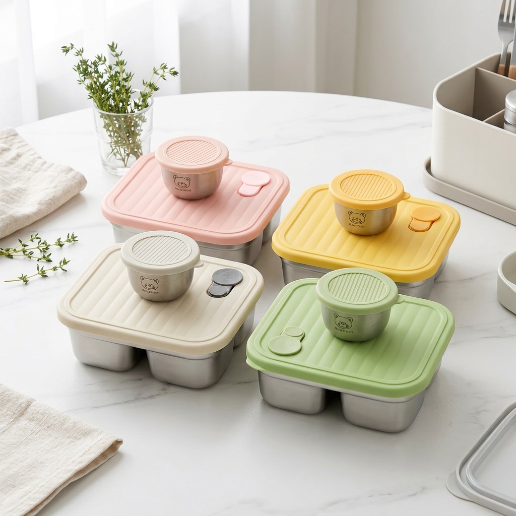 กล่องอาหารกลางวันสแตนเลส 304 ส - Meal Prep Meal Ideas บทวิจารณ์และราคา