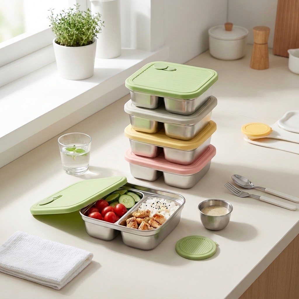 กล่องอาหารกลางวันสแตนเลส 304 ส - Meal Prep Meal Ideas บทวิจารณ์และราคา