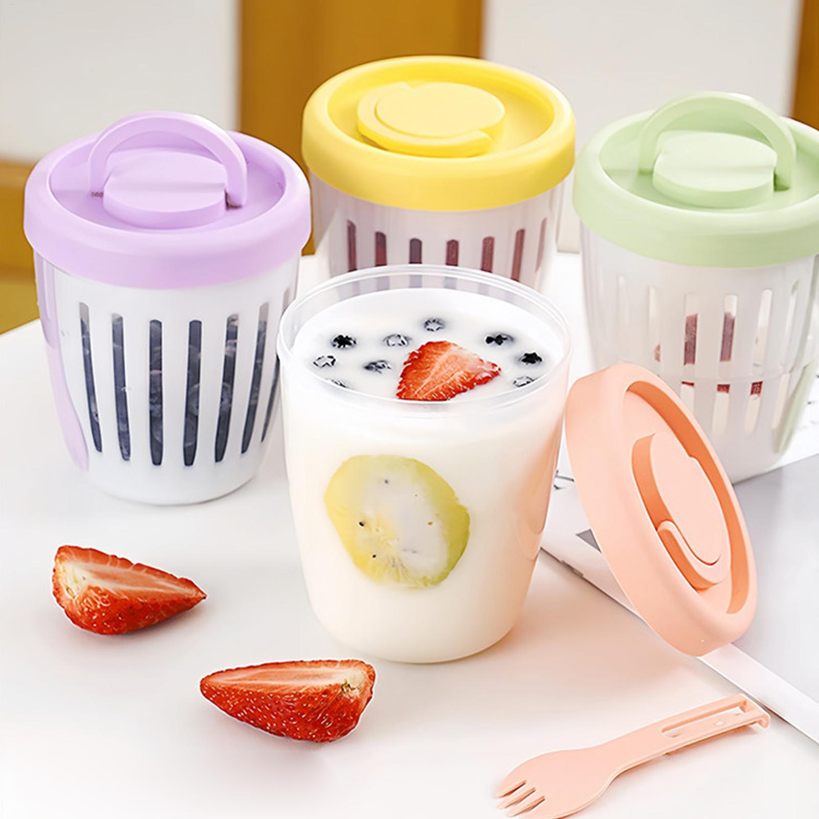 ภาชนะใส่โยเกิร์ตพร้อมฝาปิด กระ - Meal Prep Overnight Oats บทวิจารณ์และราคา