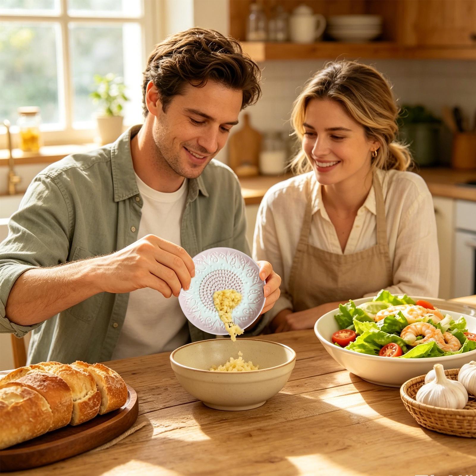 แผ่นขูดกระเทียมแบบนูน  แผ่นบดช - Meal Prep Chef บทวิจารณ์และราคา