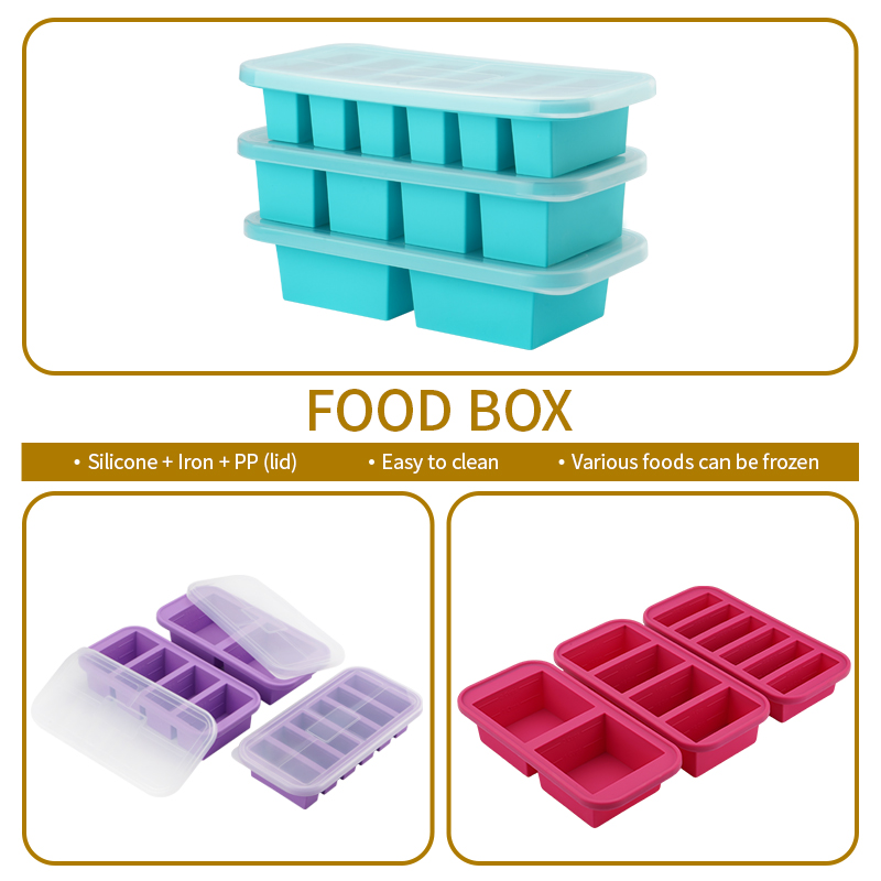 ถาดแช่แข็งซิลิโคนพร้อมฝาปิด แม - Meal Prep Smoothies บทวิจารณ์และราคา