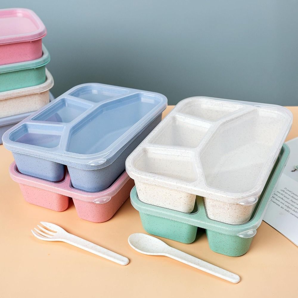 กล่องสแน็คแบบวางซ้อนกันได้4ช่อ - Meal Prep Meal Ideas บทวิจารณ์และราคา
