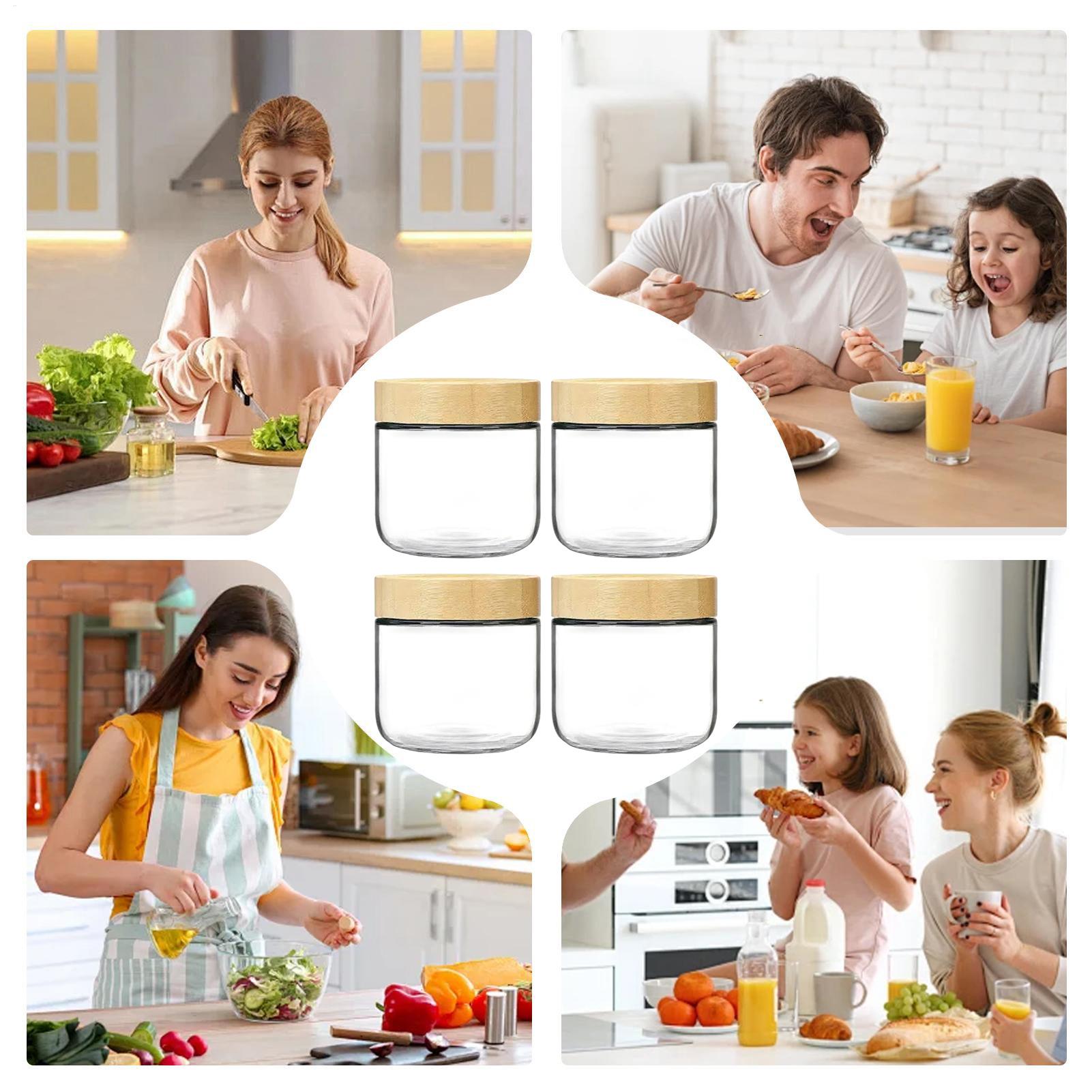ขวดโอเวอร์ไนท์โอ๊ต 4 ชิ้น ขนาด - Meal Prep Overnight Oats บทวิจารณ์และราคา