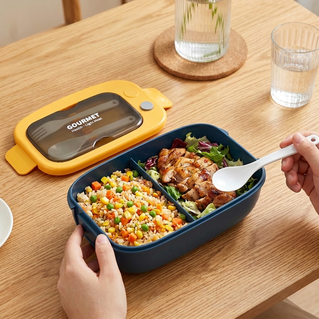 กล่องเบนโตพลาสติกสำหรับไมโครเว - Meal Prep Lunch บทวิจารณ์และราคา