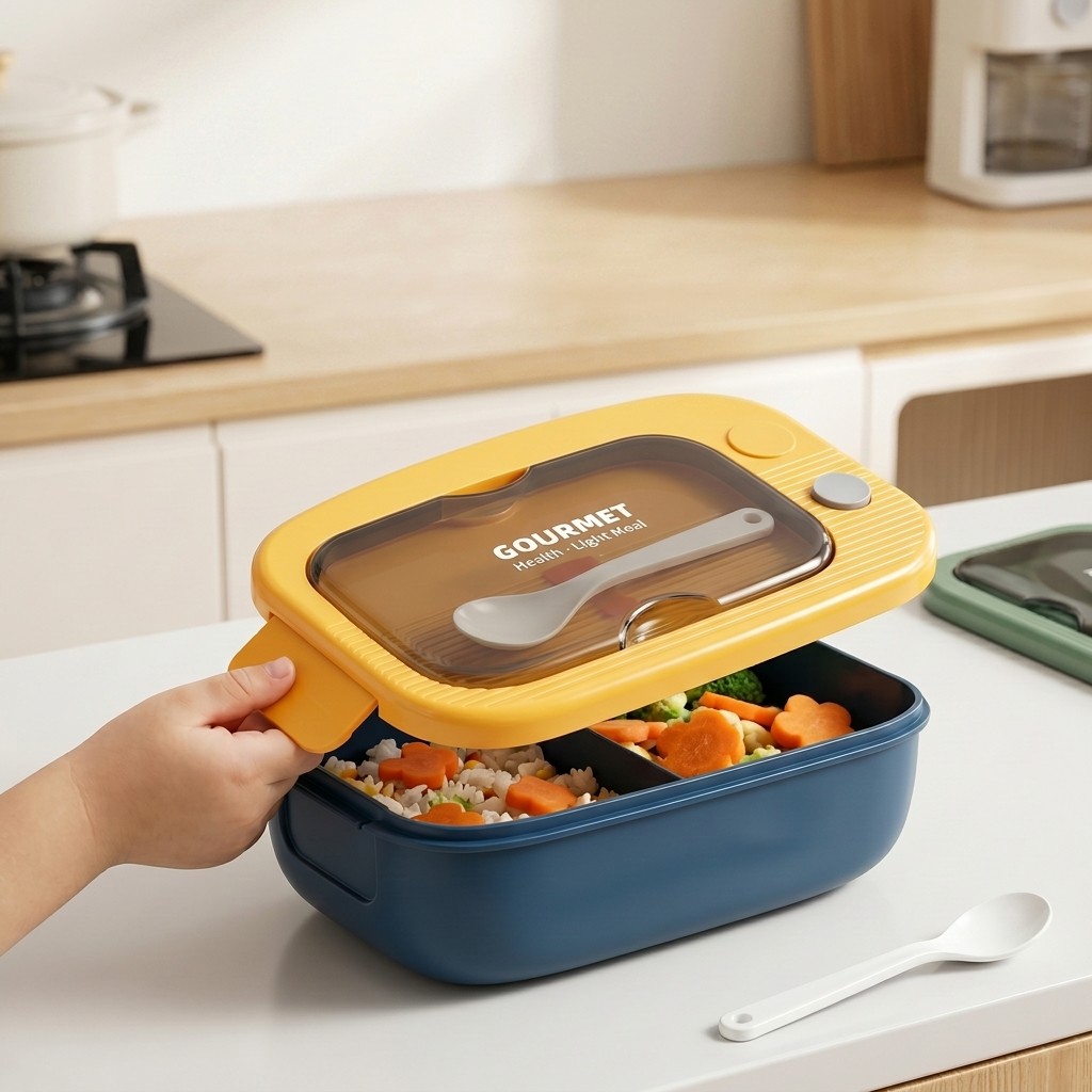 กล่องเบนโตพลาสติกสำหรับไมโครเว - Meal Prep Lunch บทวิจารณ์และราคา