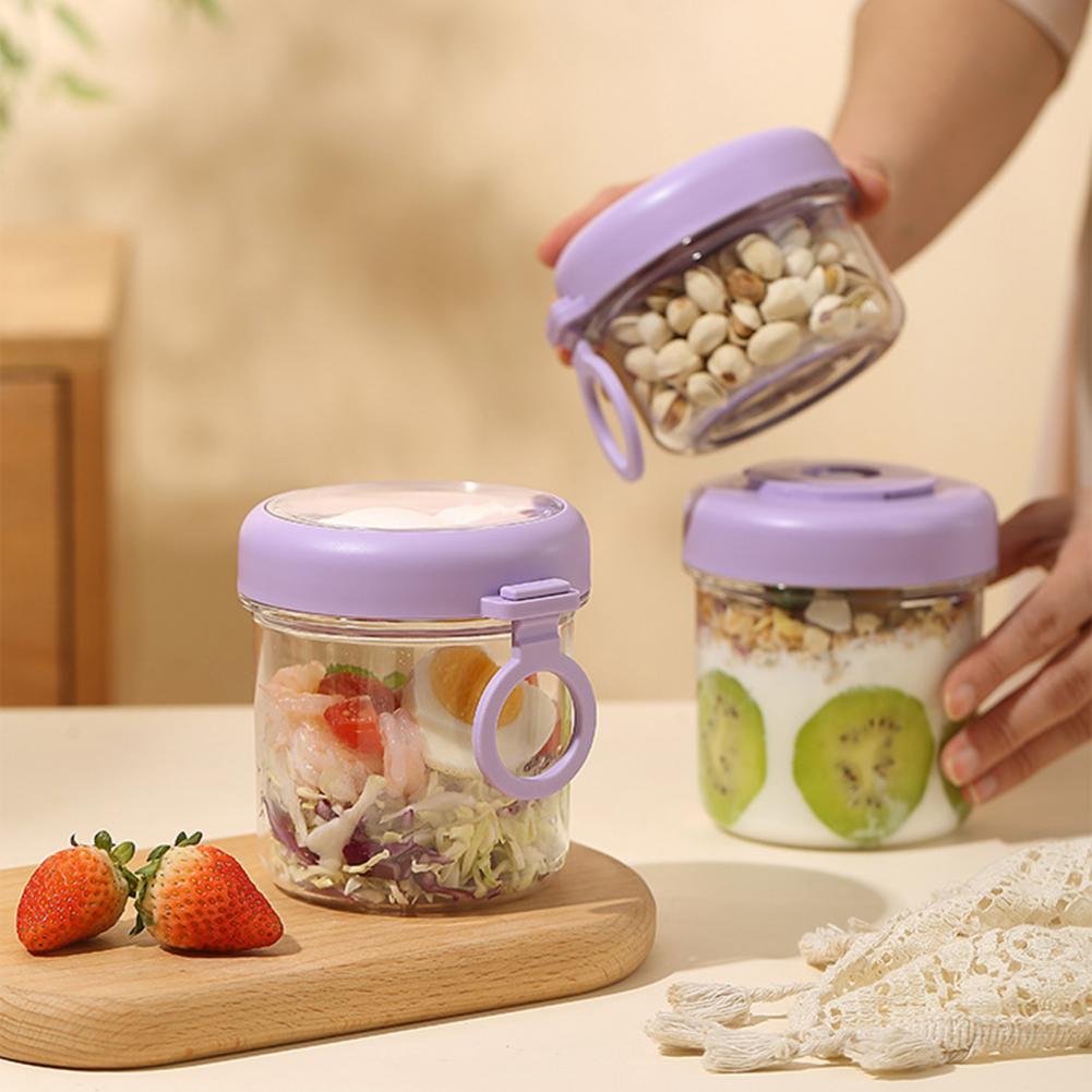 ถ้วยอาหารเช้าแบบพกพาอเนกประสงค - Meal Prep Overnight Oats บทวิจารณ์และราคา