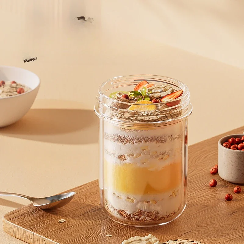 420ML ใหม่ถ้วยอาหารเช้าข้าวโอ๊ - Meal Prep Yogurt Containers บทวิจารณ์และราคา