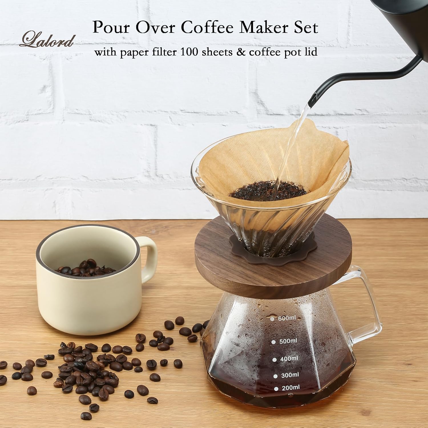 แก้วกาแฟแก้วแม็กพาย สำหรับชุดก - Glass Container Set บทวิจารณ์และราคา