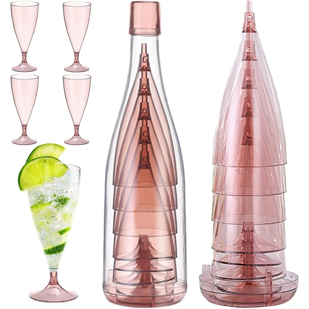 ชุดแก้วไวน์แชมเปญพลาสติกแบบพับ - Glass Container Set บทวิจารณ์และราคา