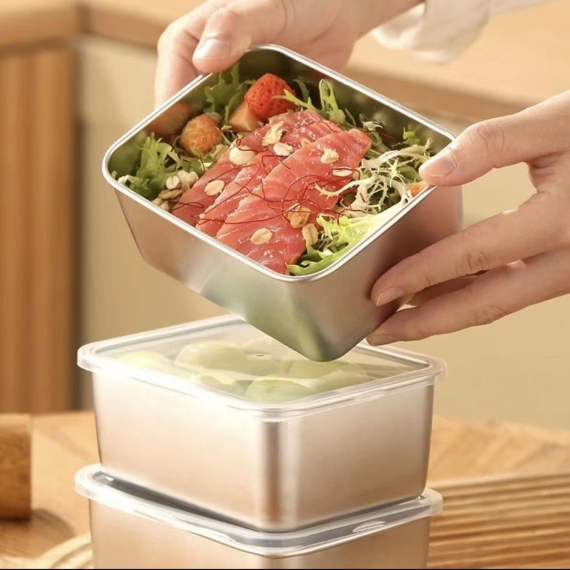 กล่องเก็บอาหารสแตนเลสเกรดทางกา - Meal Prep Lunch บทวิจารณ์และราคา
