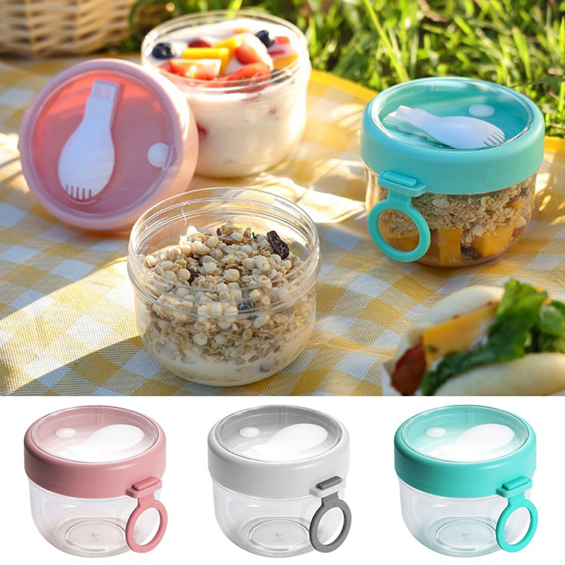 กล่องใส่อาหารแบบพกพาขนาด 600 ม - Meal Prep Overnight Oats บทวิจารณ์และราคา