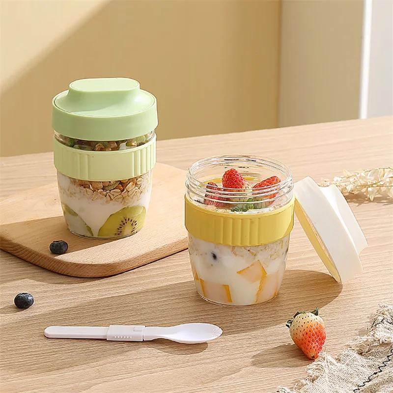 480/570ml ถ้วยอาหารเช้าแบบพกพา - Meal Prep Yogurt Containers บทวิจารณ์และราคา