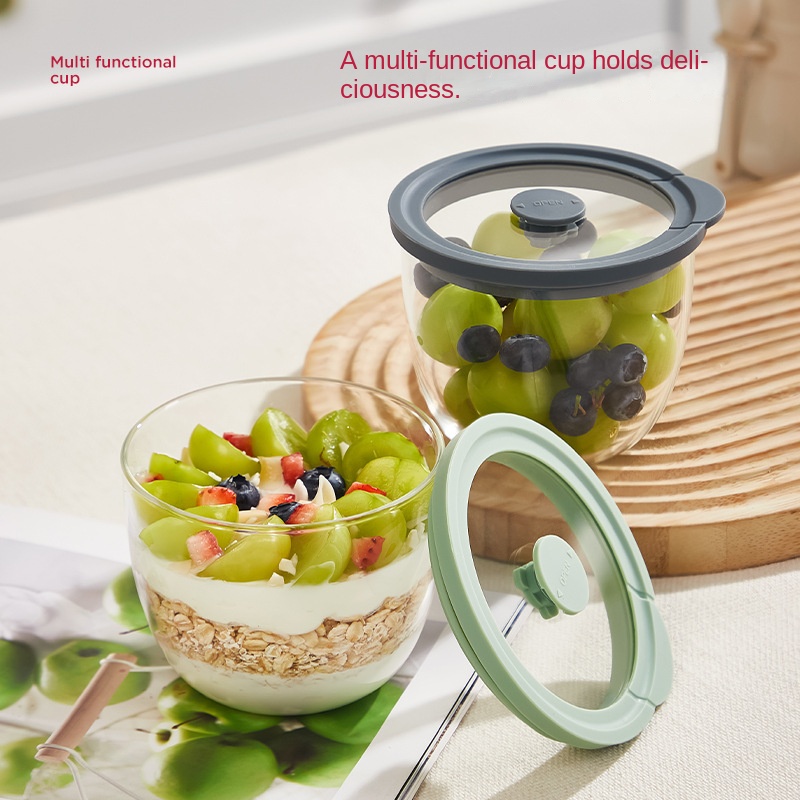 ภาชนะแก้วสำหรับโอ๊ตมีลแบบแช่ข้ - Meal Prep Overnight Oats บทวิจารณ์และราคา