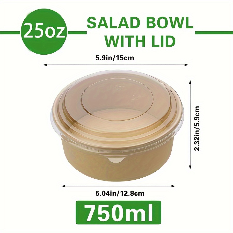 ชามกระดาษขนาด 25 ออนซ์/750 มล. - Meal Prep Lunch บทวิจารณ์และราคา
