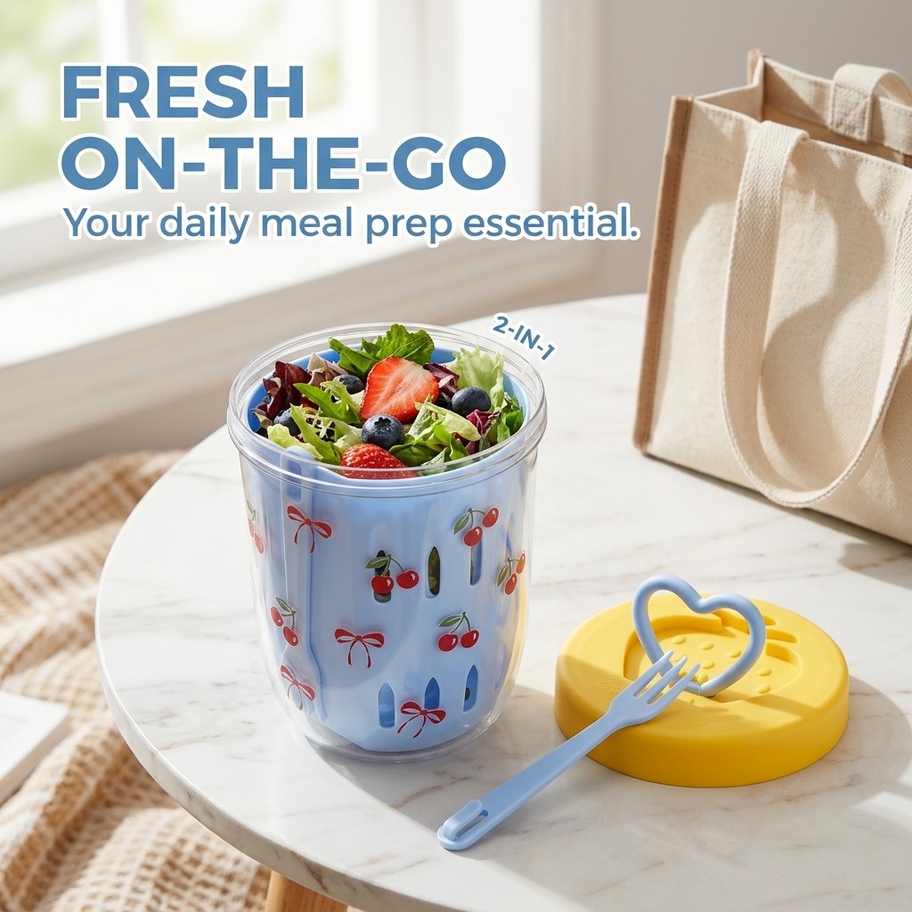 กล่องสลัดพลาสติกพร้อมฝาปิด กล่ - Meal Prep Yogurt Containers บทวิจารณ์และราคา