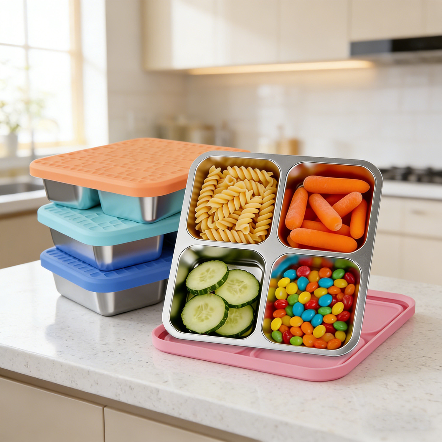 กล่องอาหารกลางวันสแตนเลส 304 แ - Meal Prep Lunch บทวิจารณ์และราคา