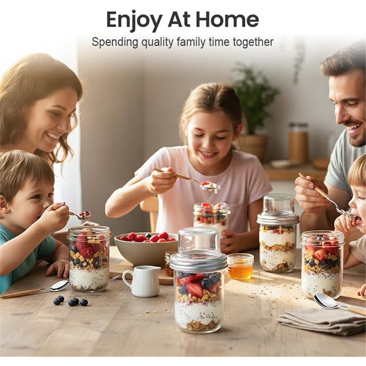 ภาชนะใส่โอเวอร์ไนท์โอ๊ตพร้อมฝา - Meal Prep Overnight Oats บทวิจารณ์และราคา