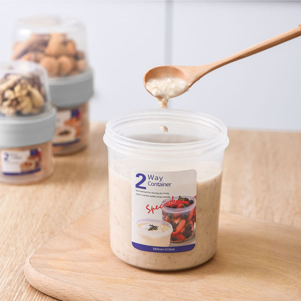 กล่องใส่อาหารสองชั้นป้องกันการ - Meal Prep Yogurt Containers บทวิจารณ์และราคา