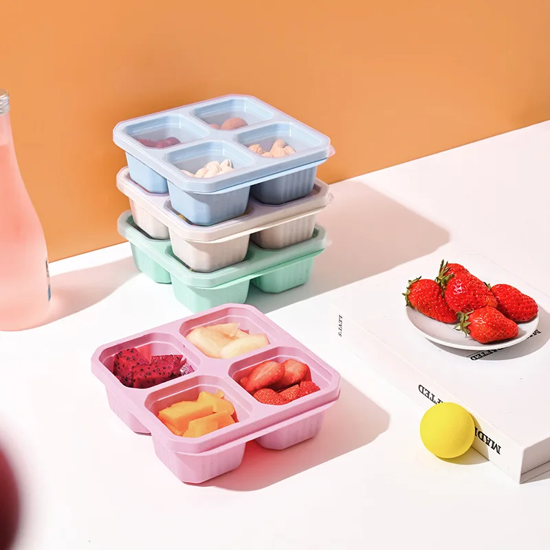 กล่องขนมขบเคี้ยว4ช่องสำหรับเด็ - Meal Prep Meal Ideas บทวิจารณ์และราคา
